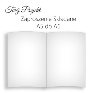 Zaproszenia Składane z Twojego Projektu