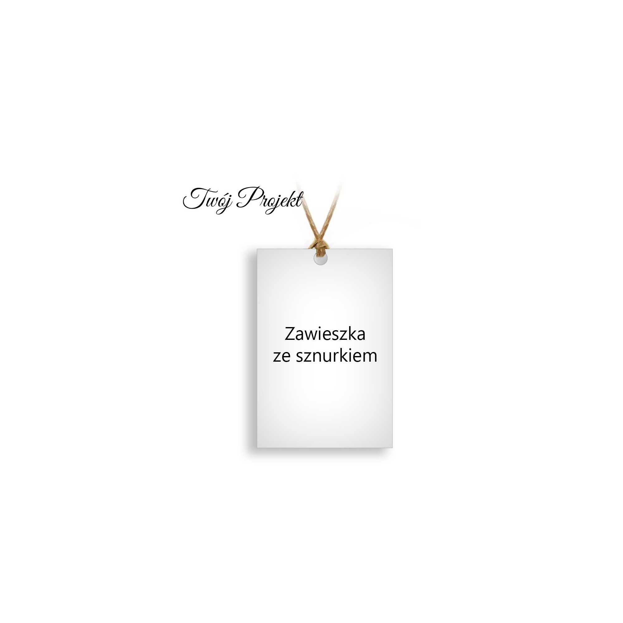 Zawieszka na sznurku z Twojego Projektu