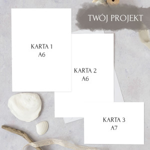Zaproszenia Trzykartkowe z Twojego Projektu