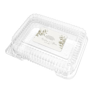 Naklejki na ciasto weselne 8szt White Ruscus