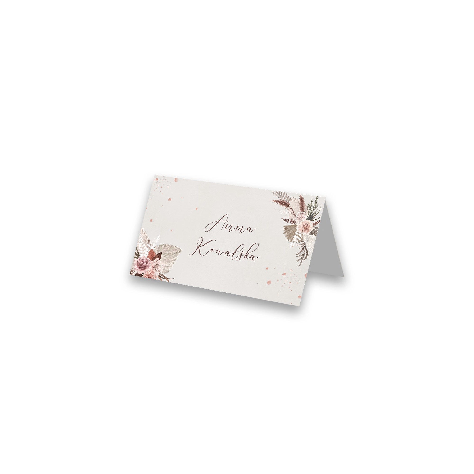 Winietki na Chrzest Święty Boho Wreath Realizacja w 24h