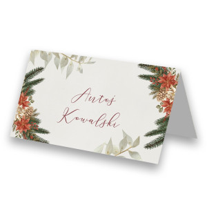 Winietki na Chrzest Święty Rustic Christmas Realizacja w 24h