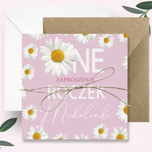 Zaproszenia Daisy Pink 24h...