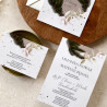Zaproszenie ślubne z RSVP Rustic Boho