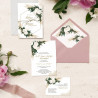 Zaproszenie ślubne z RSVP Greenery Boho