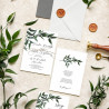 Zaproszenie ślubne z RSVP Green Lush