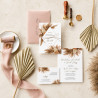 Zaproszenie ślubne z RSVP Geometric Pampas