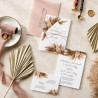 Zaproszenie ślubne z RSVP Geometric Pampas