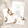 Zaproszenie ślubne z RSVP Pampas Frame