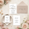 Zaproszenie ślubne z RSVP Romantic Caligraphy