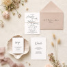 Zaproszenie ślubne z RSVP Romantic Caligraphy