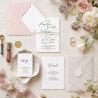 Zaproszenie ślubne z RSVP Romantic Caligraphy