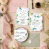 Zaproszenie ślubne z RSVP Pastel Dalia
