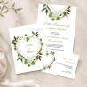 Zaproszenie ślubne z RSVP Greenery Heart