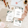 Zaproszenie ślubne z RSVP White Peony
