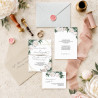 Zaproszenie ślubne z RSVP White Peony