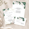 Zaproszenie ślubne z RSVP White Peony