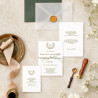 Zaproszenie ślubne z RSVP Gold Nature