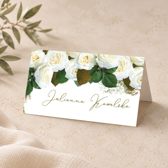 Winietki ślubne na stół Elegant Rose
