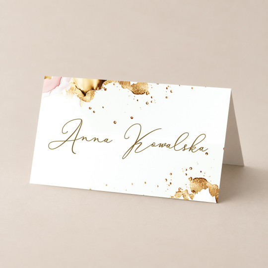 Winietki na Urodziny Gold Sparkle Realizacja w 24h