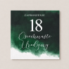 Zaproszenie z KREATOREM Szmaragd na 18 20 30 40 50 60 70 80 90 100 Urodziny Urodzinowe