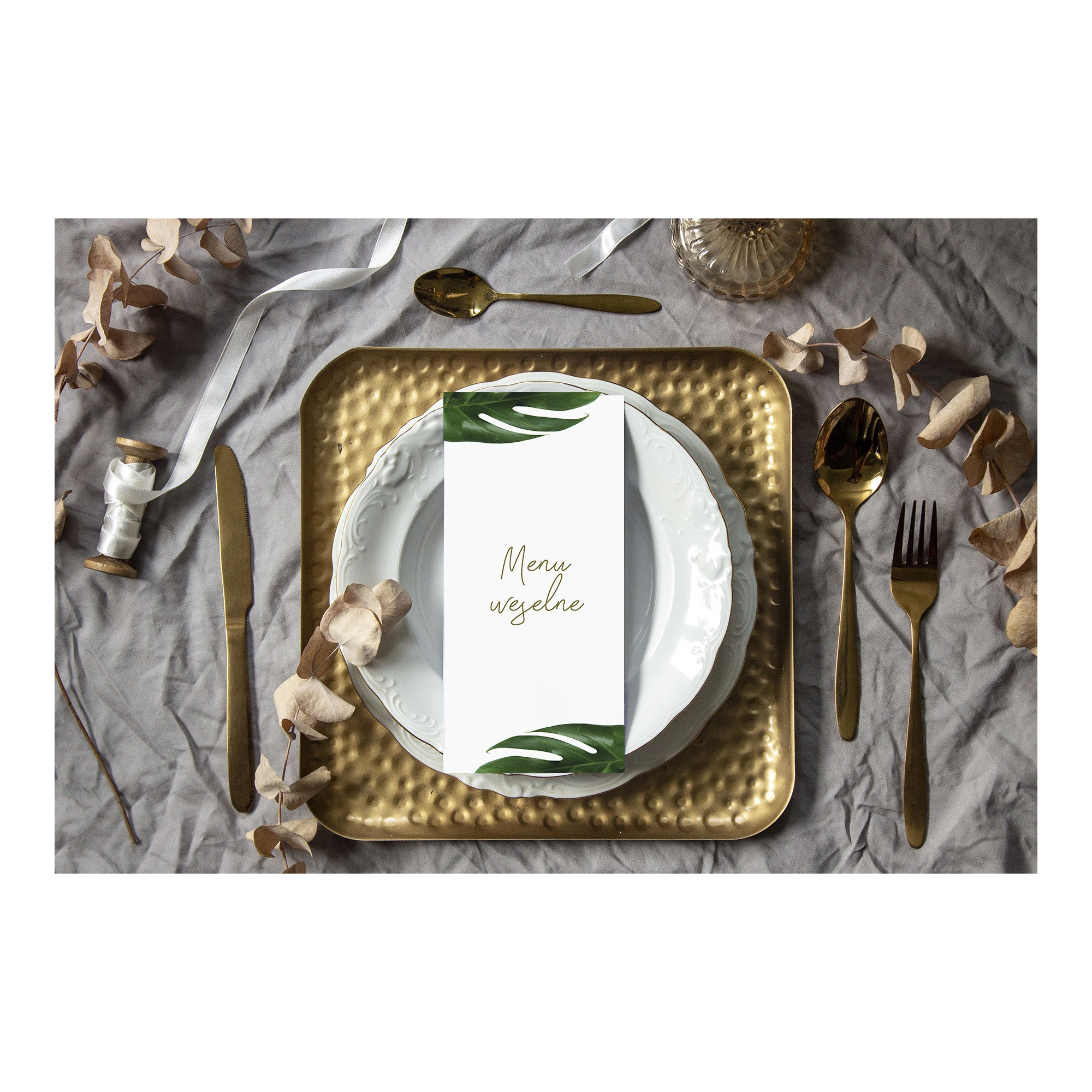 Menu weselne Monstera