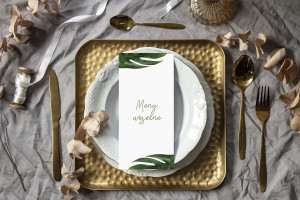 Menu weselne Monstera