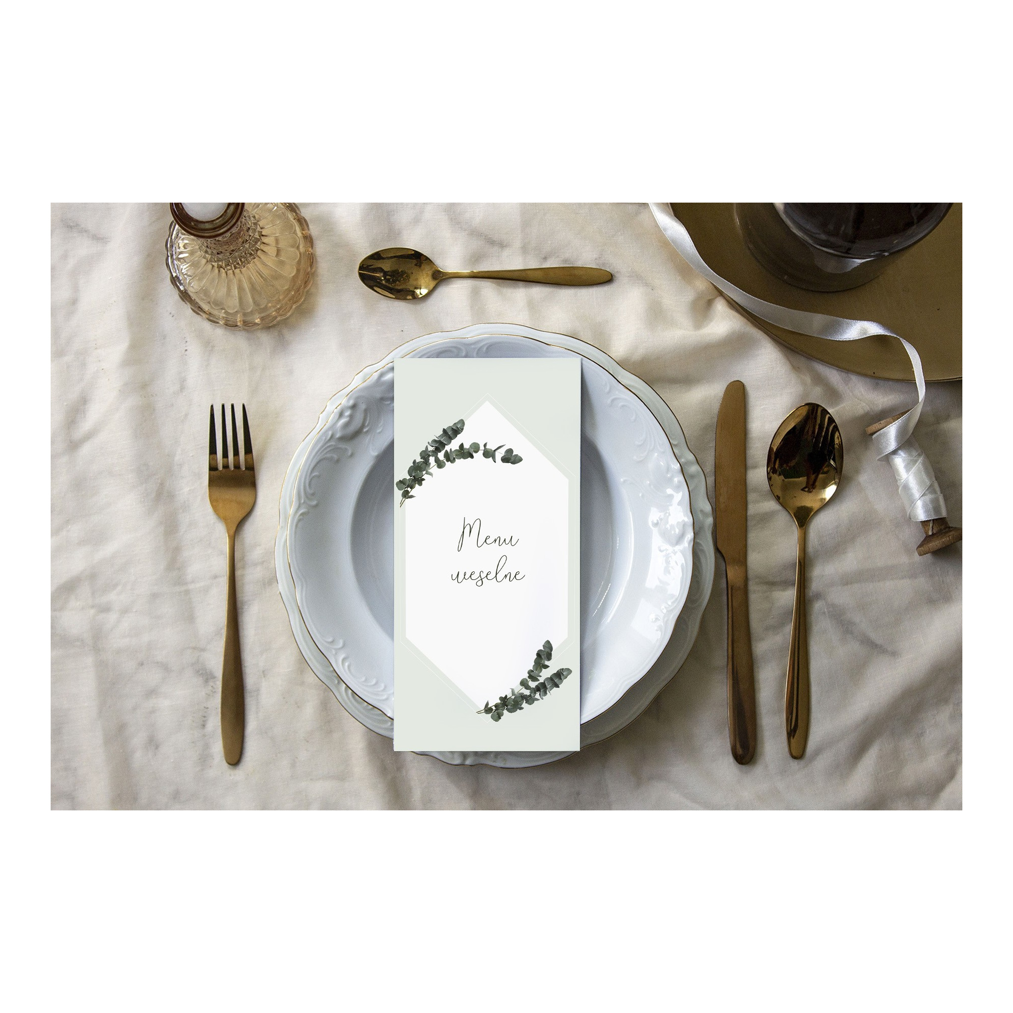 Menu weselne Miętowy Eukaliptus