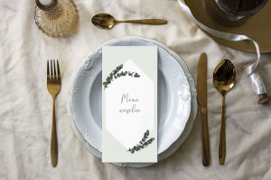 Menu weselne Miętowy Eukaliptus