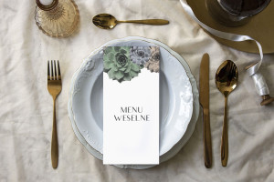 Menu weselne Sukulenty