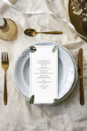 Menu weselne Tropical Mood