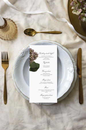 Menu weselne Hortensja