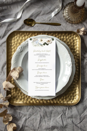 Menu weselne Angielska Róża