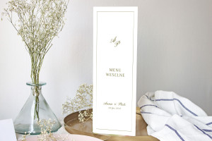 Menu weselne składane wolnostojące Royal Love