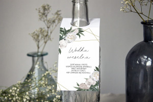 Zawieszka na butelkę White Peony