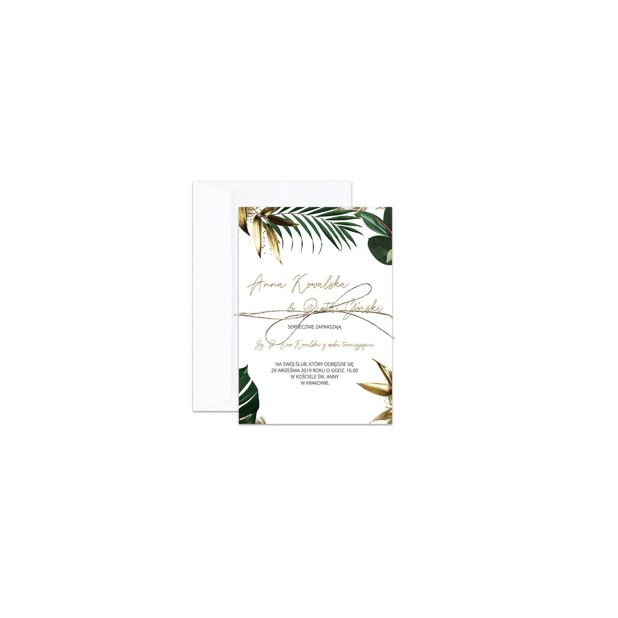 Zawiadomienie o ślubie Tropical Luxury