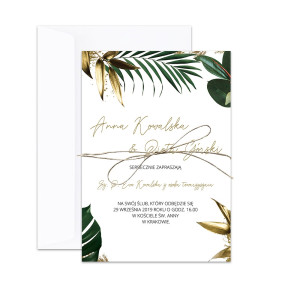 Zawiadomienie o ślubie Tropical Luxury