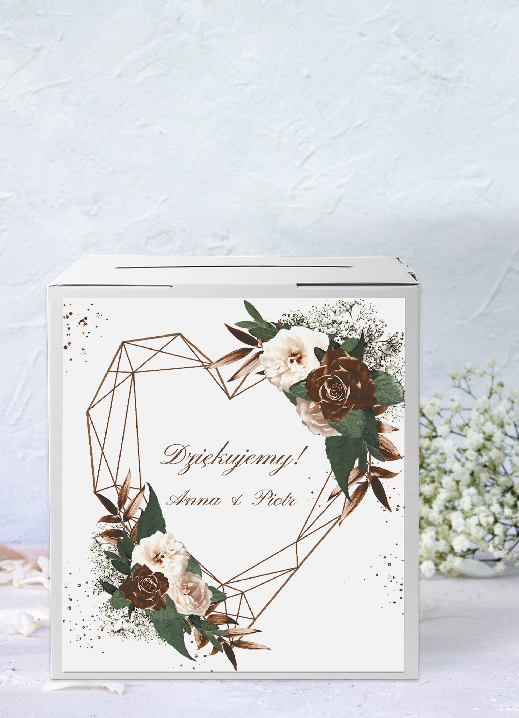 Pudełko na koperty Romantic Heart