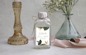 Naklejka na nalewkę, etykieta na butelkę Tropical Luxury