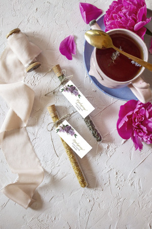 Zawieszki na podziękowania dla Gości Violet Boho