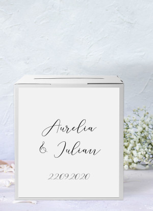 Pudełko na koperty Romantic Caligraphy