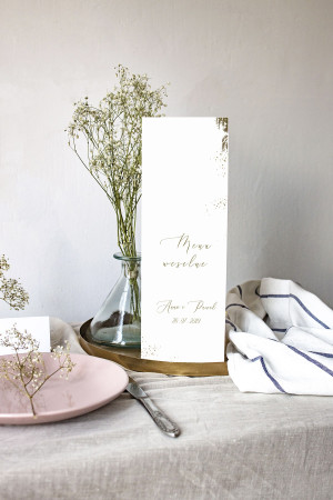 Menu weselne składane wolnostojące Simplicity