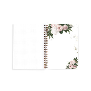 NOTATNIK ślubny z personalizacją Floral Heart