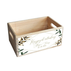 Drewniana skrzynka - koszyczek ratunkowy Gold Lush
