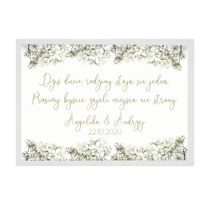 Plakat powitalny Gipsówka 50x70cm lub 70x100cm