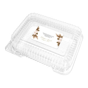 Naklejki na ciasto weselne 8szt Pampas Frame