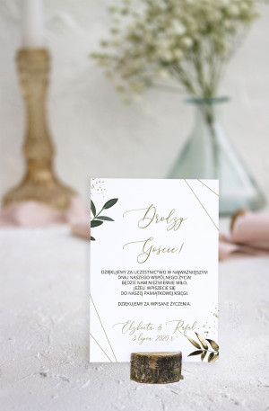Instrukcja do Księgi Gości Gold Lush