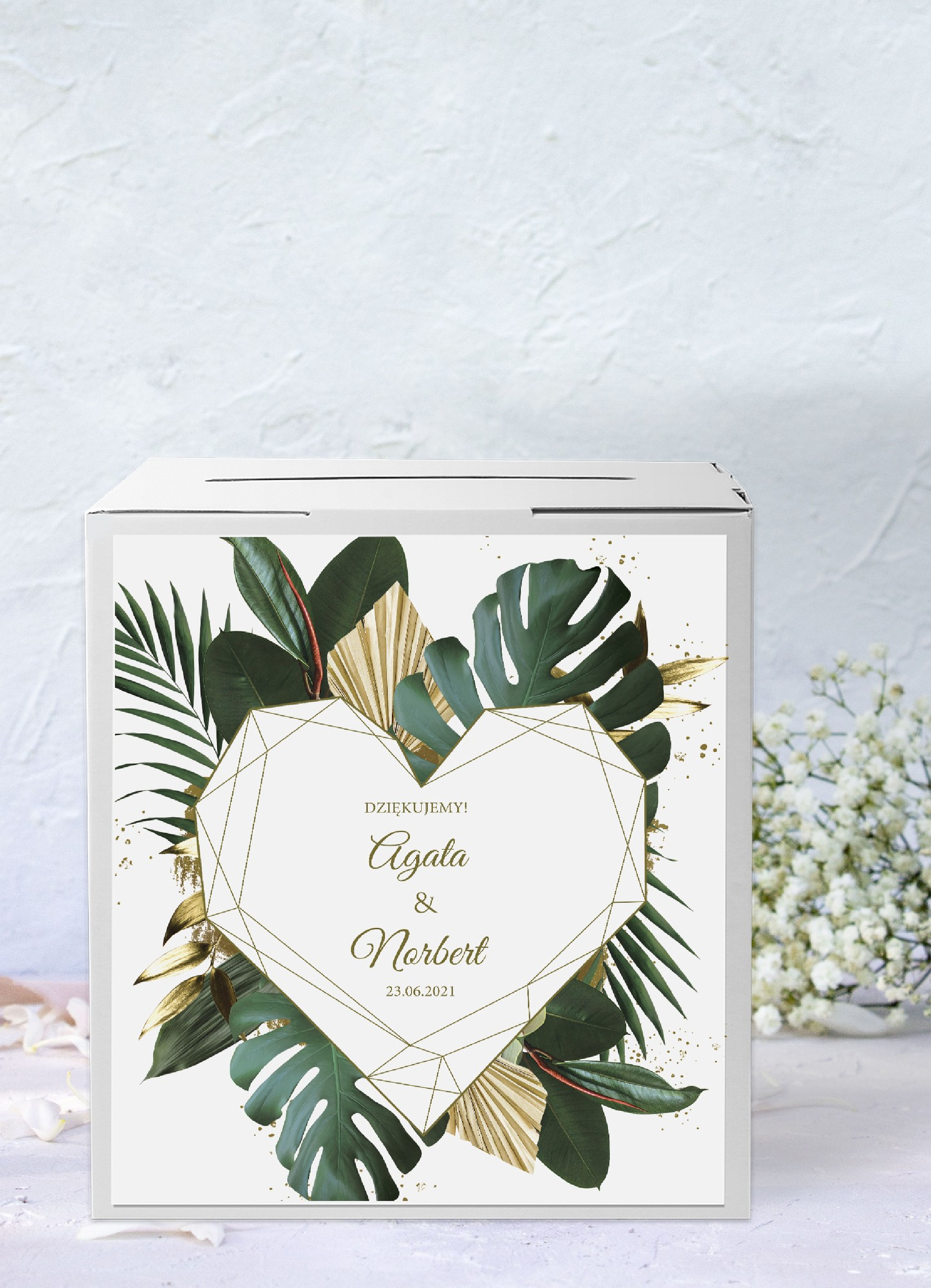 Pudełko na koperty Tropical Heart