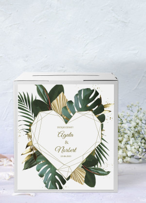 Pudełko na koperty Tropical Heart