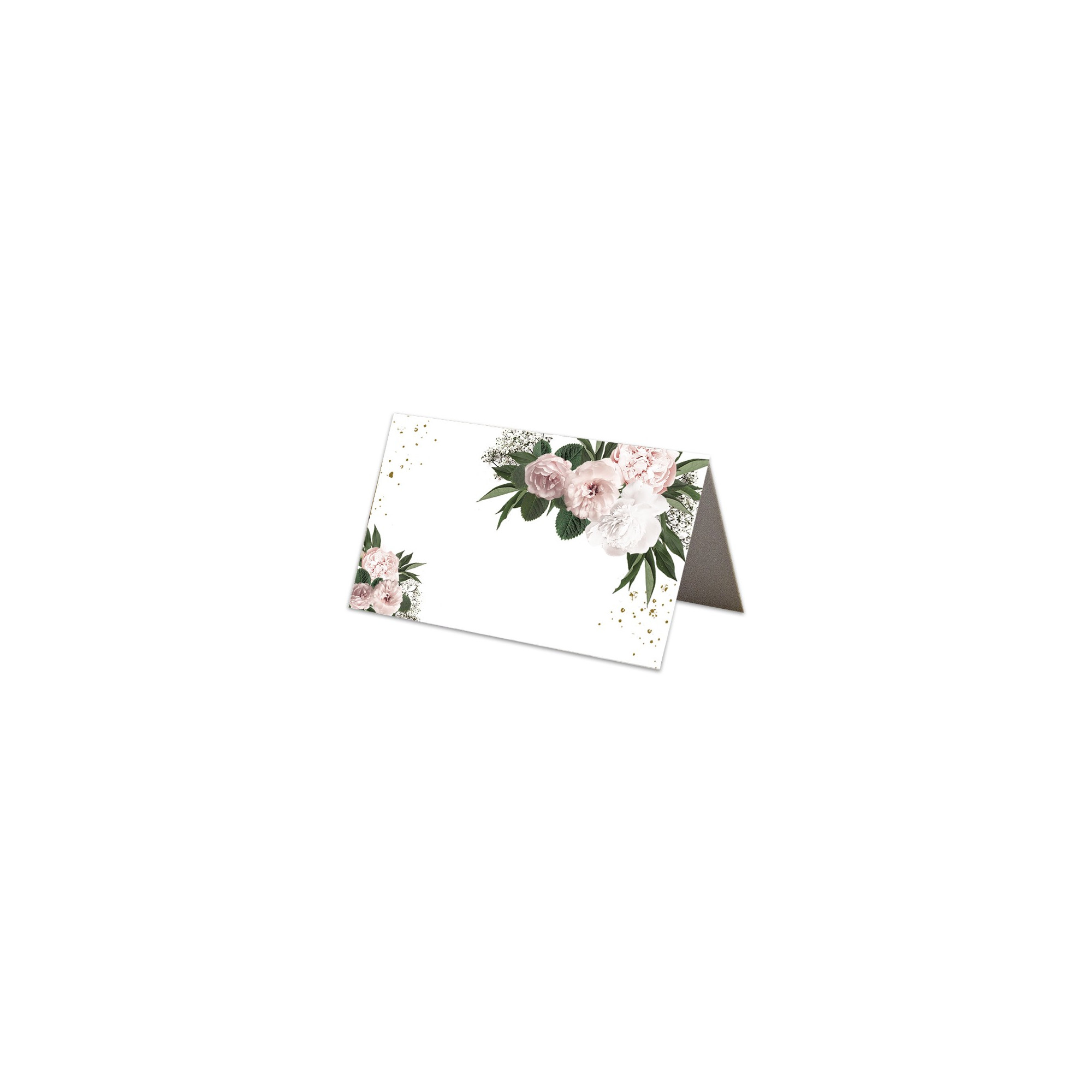 Winietki ślubne na stół 30szt Floral Heart bez personalizacji